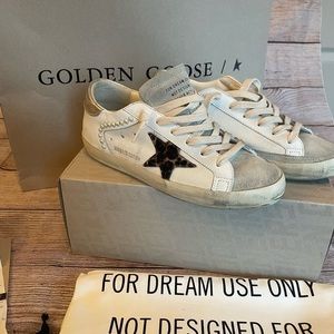 COPY - Golden Goose SuperStar Double Quarter with Pearl Applications Leopard St…